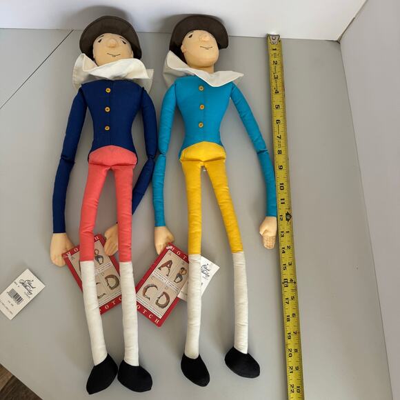 NWT Vintage Colonial Williamsburg Hotch Potch Plush Alphabet Dolls - Picture 6 of 6